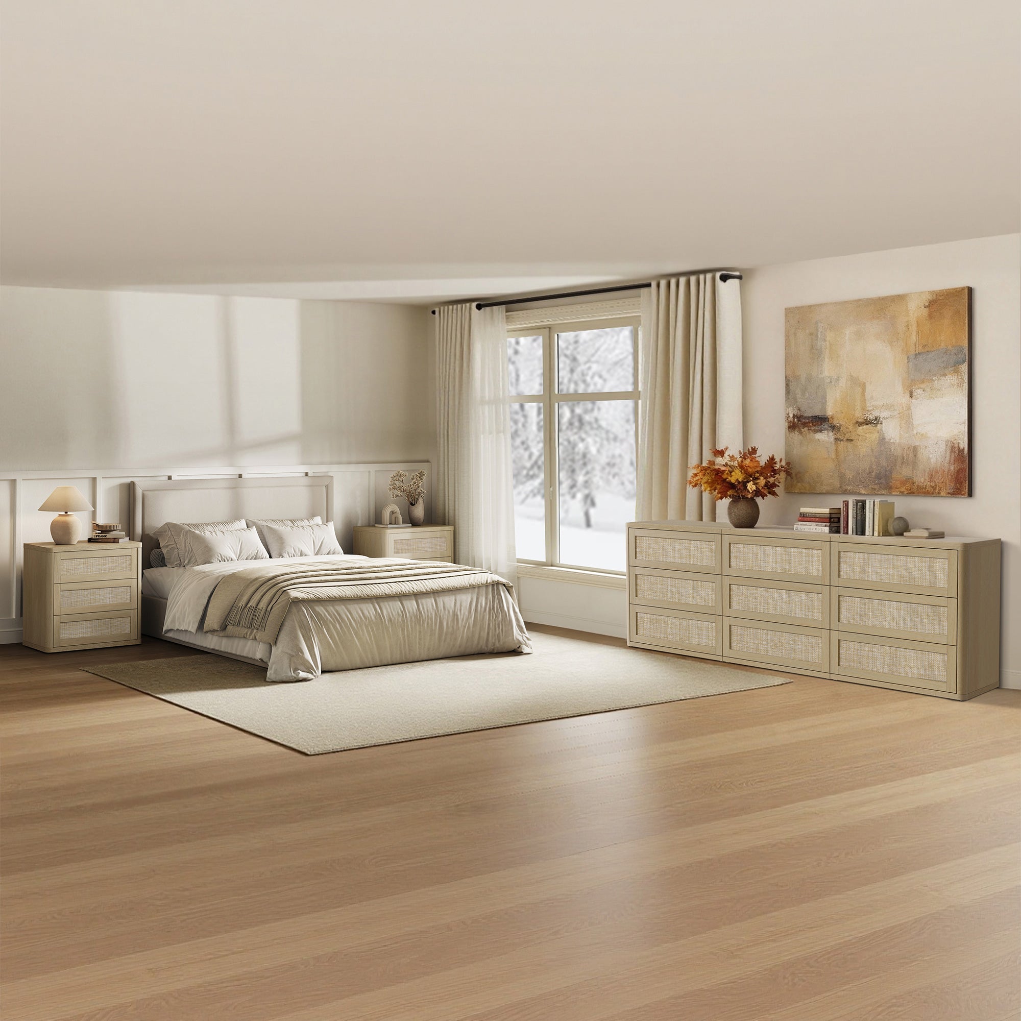 Zura Sectional 9 Drawers Dresser Sets