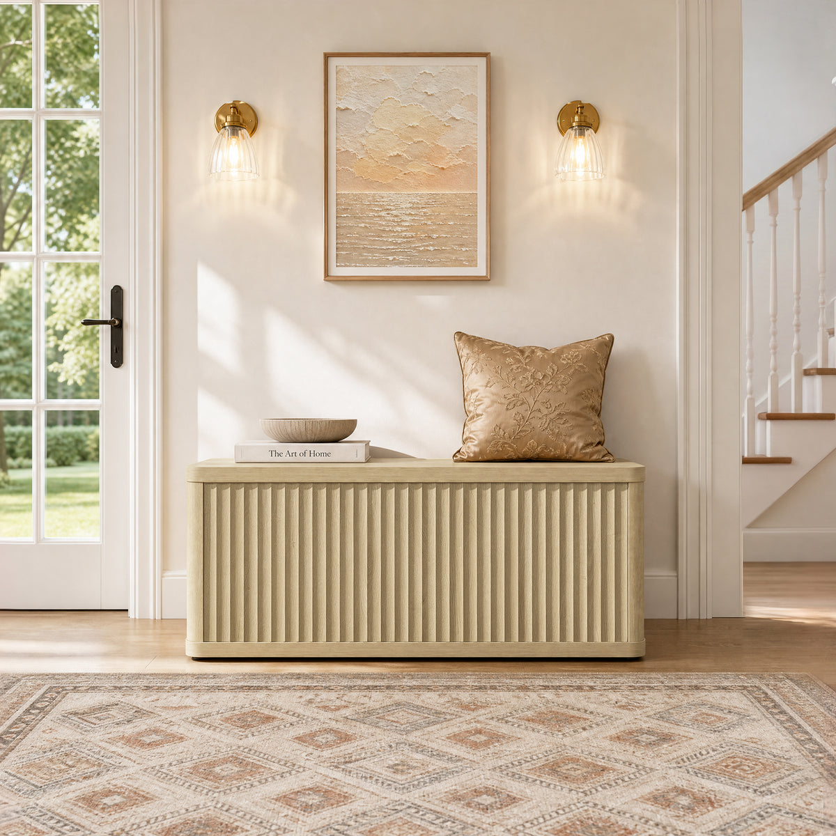 Cas Flip-Top Shoe Bench Entryway