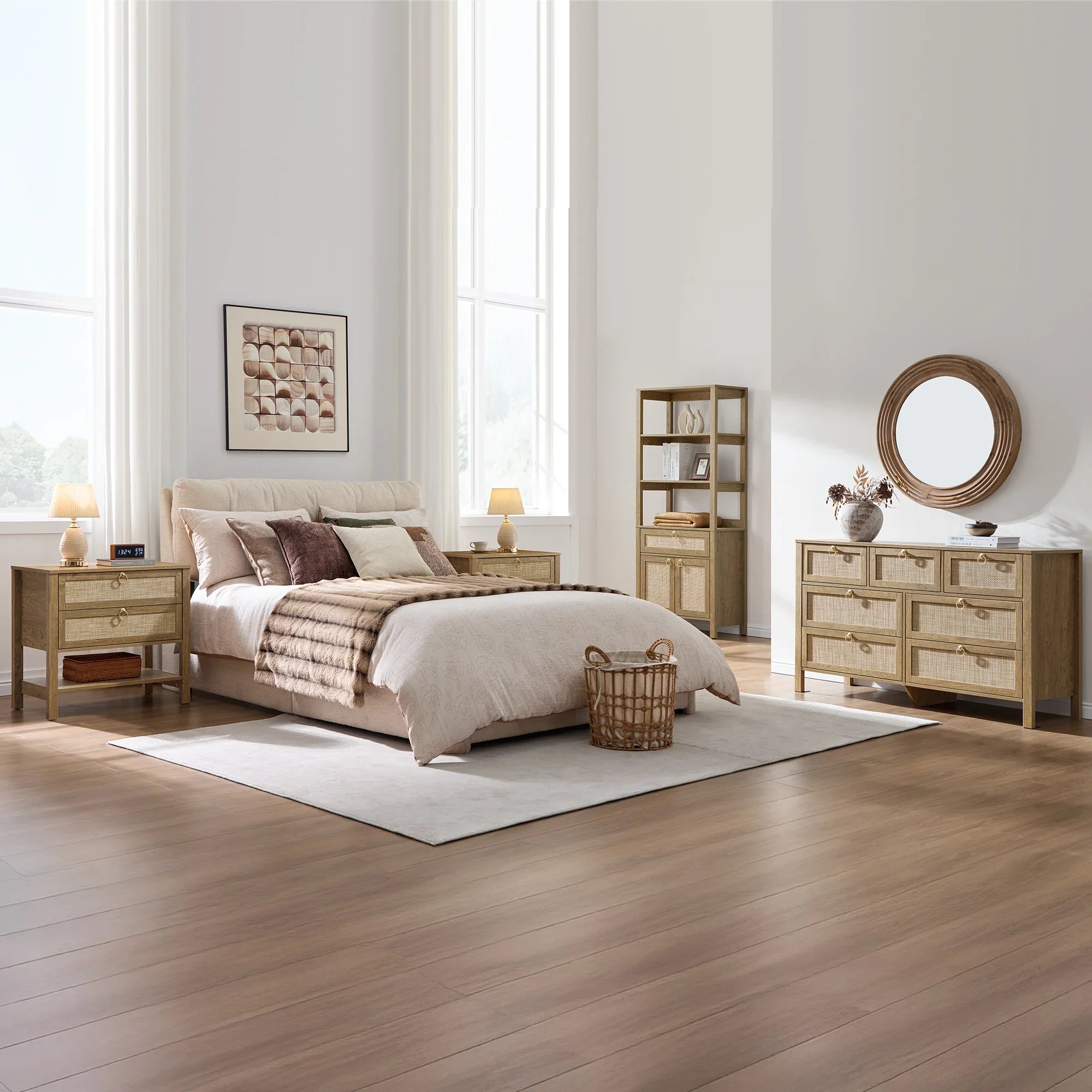 Terra White 7 Drawers Dresser