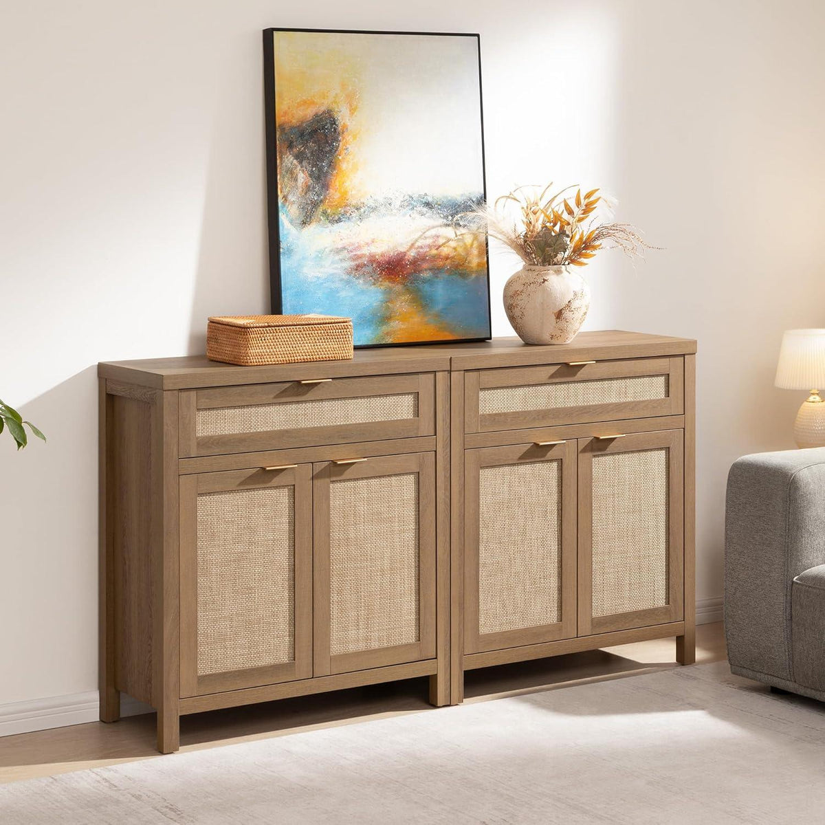 Savanna Black Buffet Cabinet with Drawers