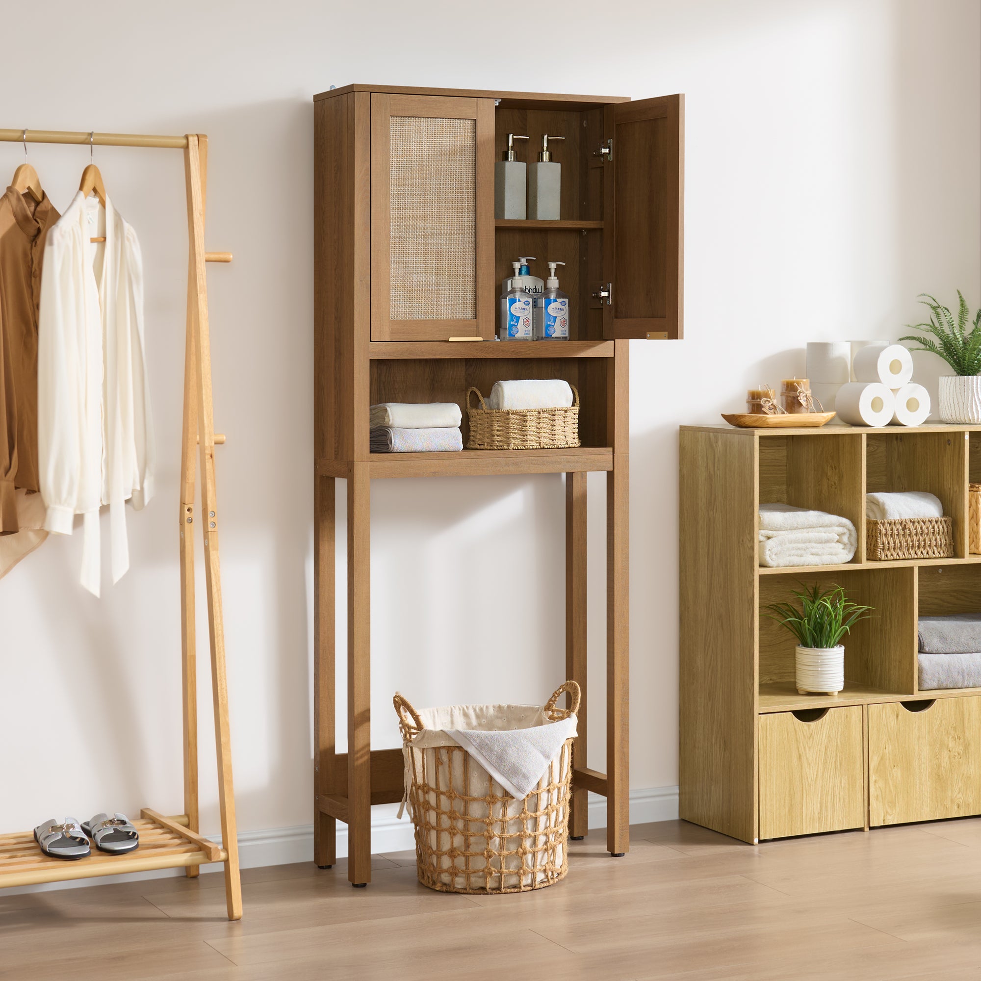 Savanna Over-the-Toilet Space Saver, Large Storage