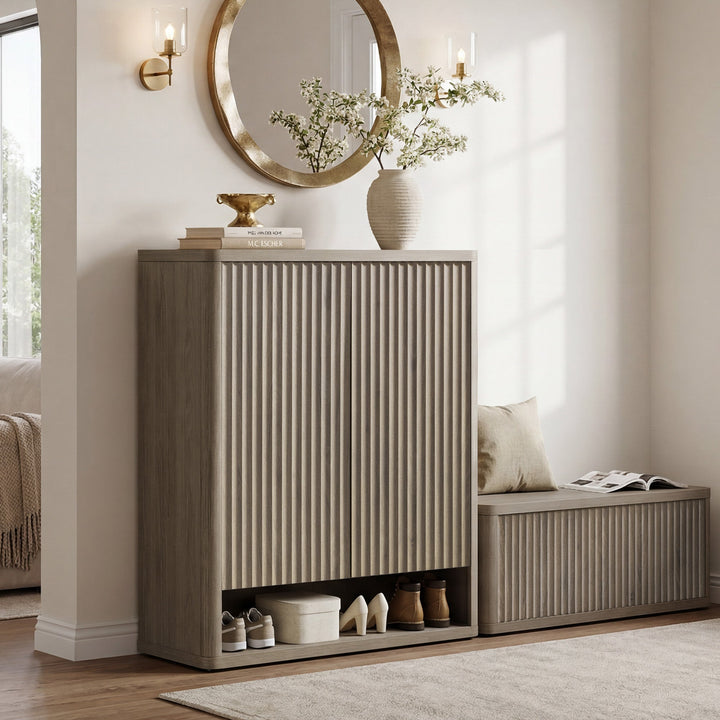 Cas 2-Door Shoe Cabinet, 20 Pairs