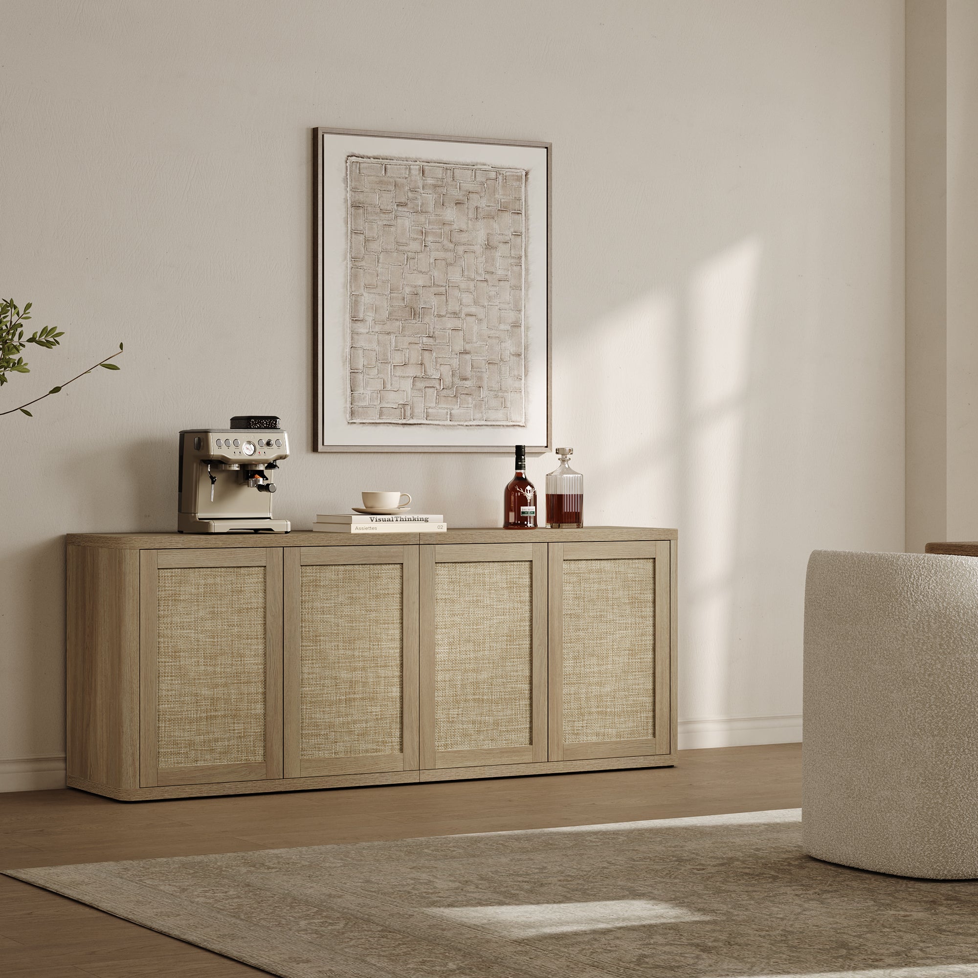 Zura Sectional TV Console, 65 Inches Wide