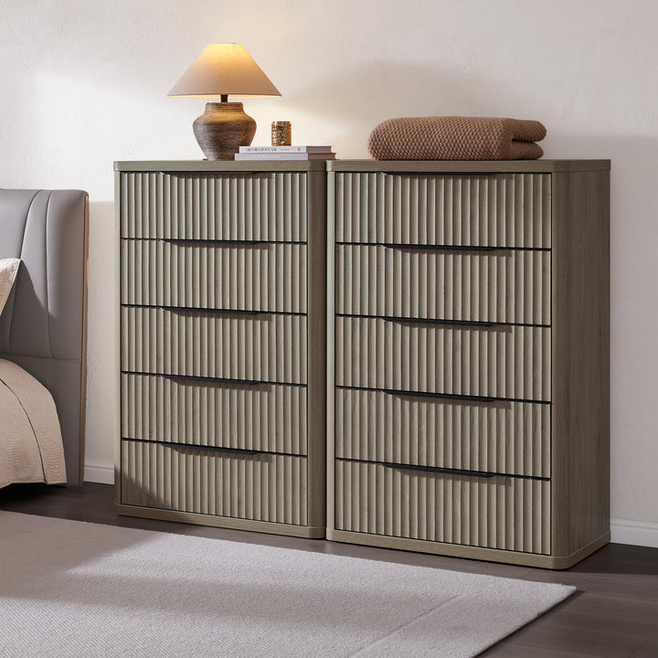 Cas 50.7Inch Tall Dresser, 5 Drawers