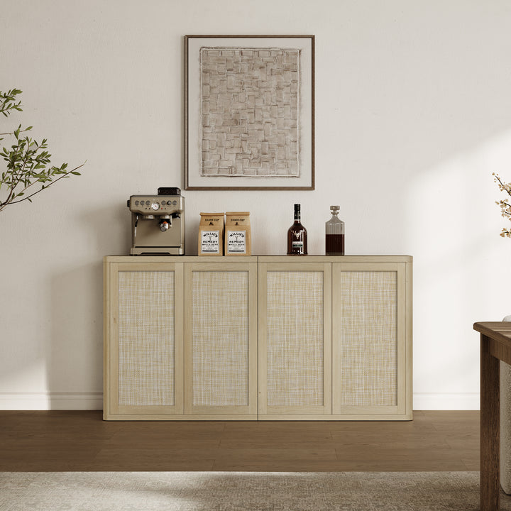 Zura Rattan Sideboards Set of 3, Sectional Design