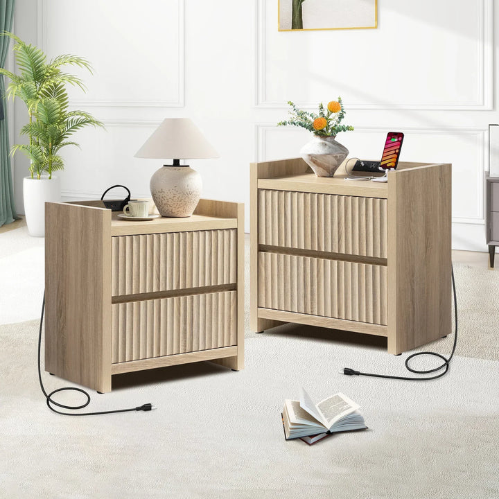 Prelude Nightstand with Charger Station