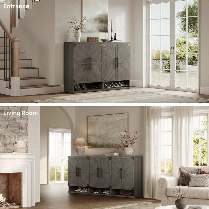 Willow Shoe Cabinet with 2 Doors for Entryway