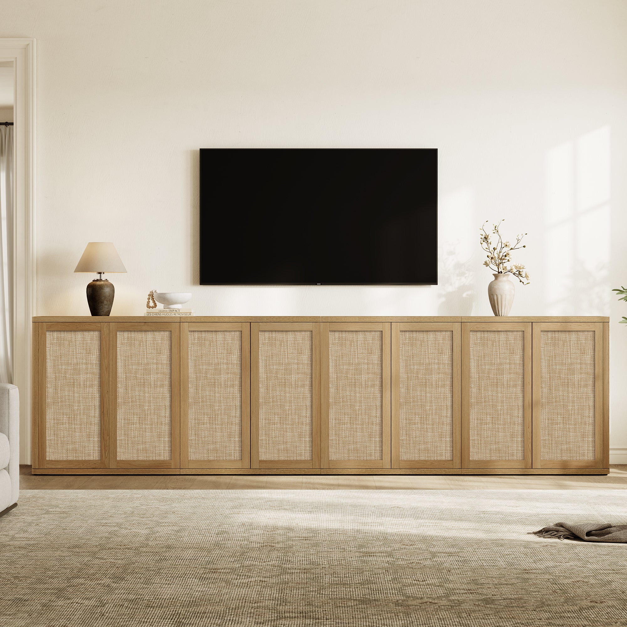 Zura 2-Door Buffet Cabinet, Large Storage