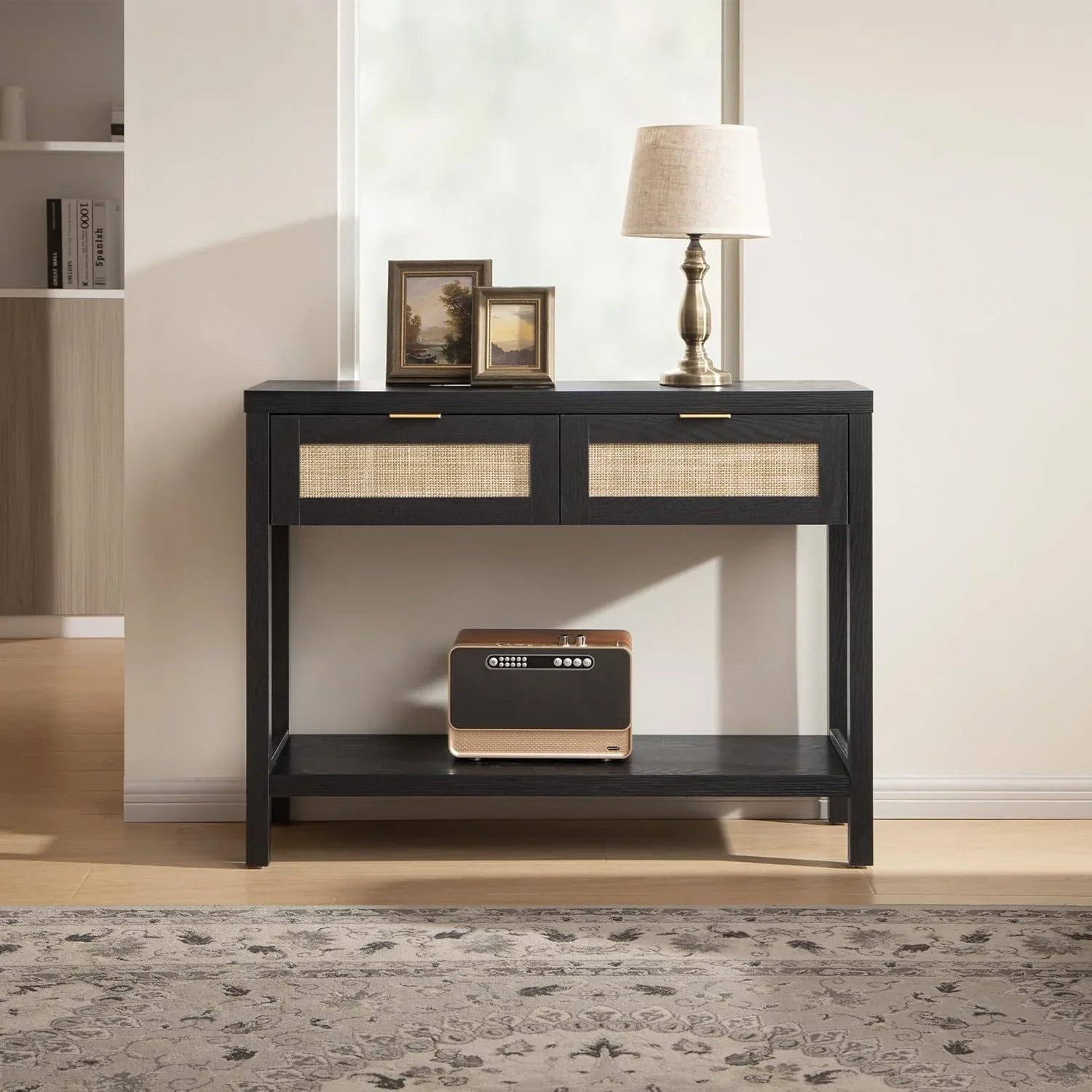 Savanna Boho Console Table with Storage, 39'' Wide