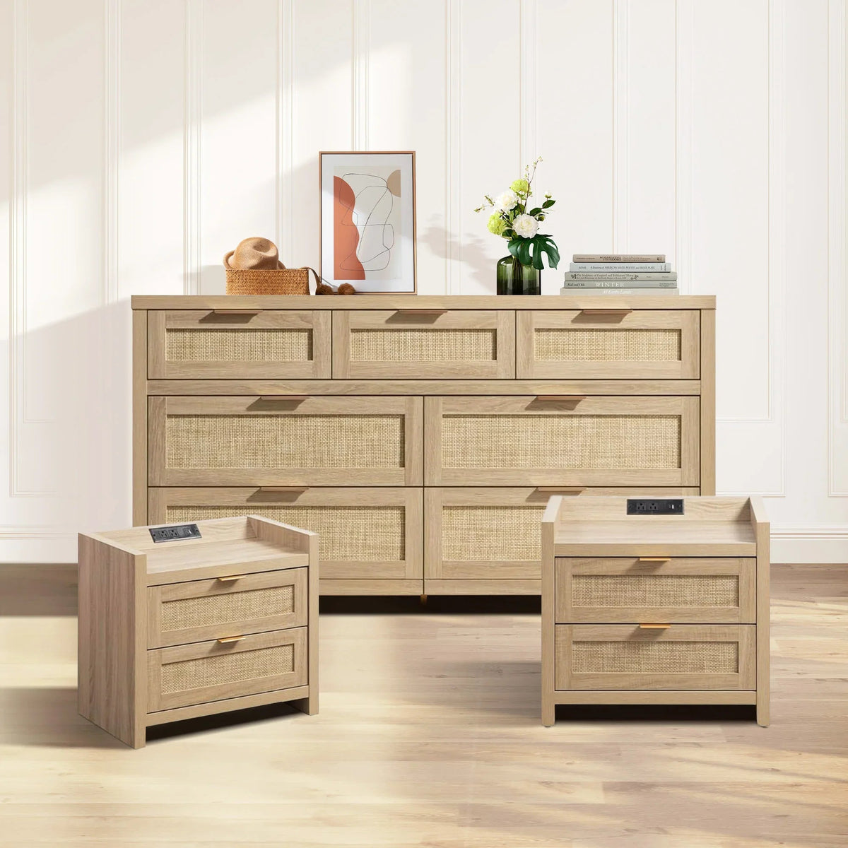 Savanna Bedroom Sets with Dresser and Nightstands