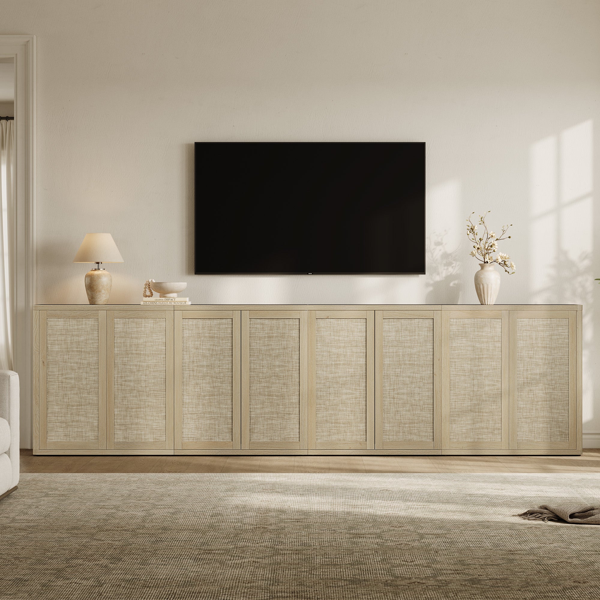 Zura 2-Door Buffet Cabinet, Large Storage