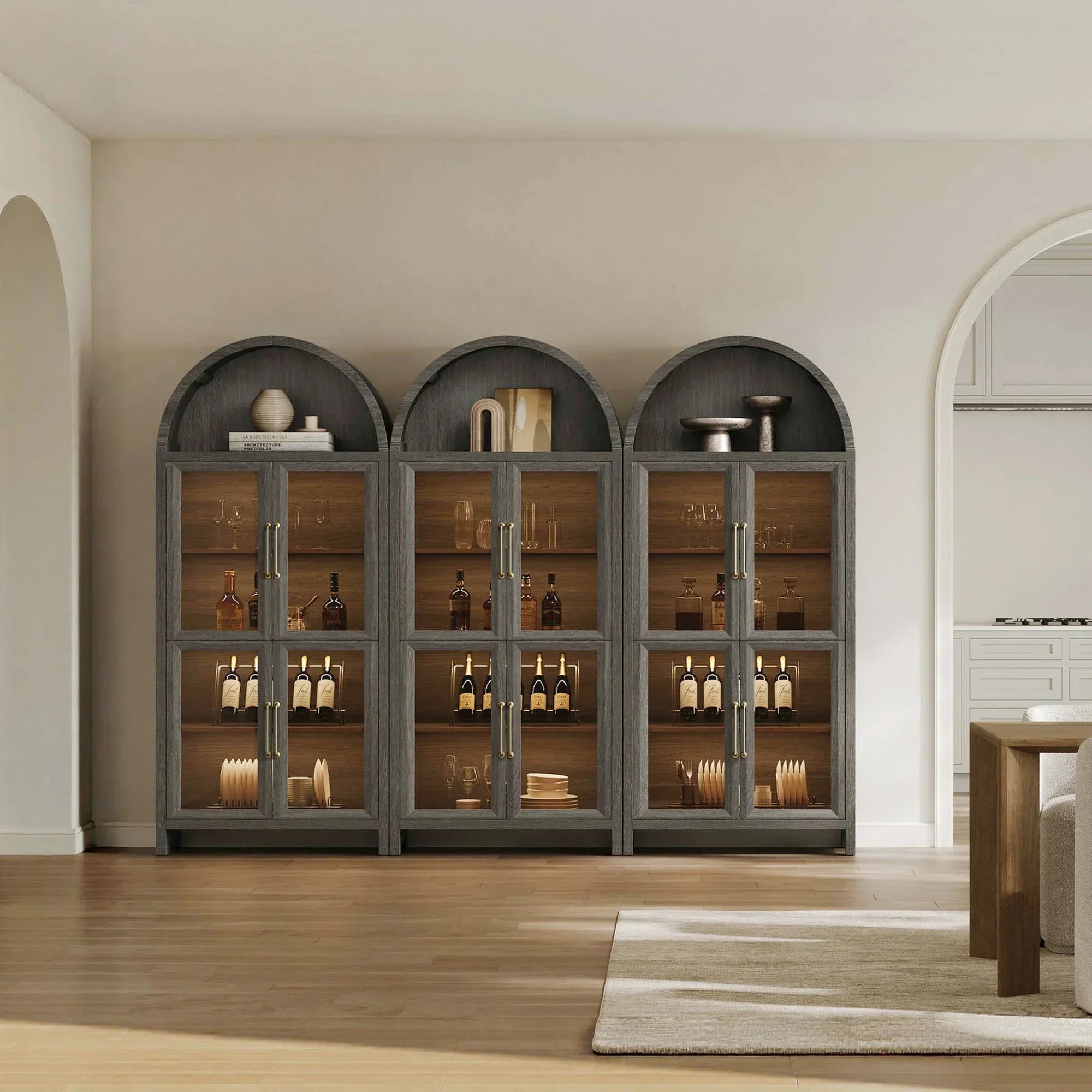 Helio Dining Room Cabinet with Lights