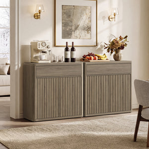 Cas Sideboard With Drawer and 2 Doors, Set of 2