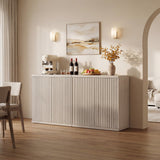 Stria Sideboard Cabinet with 2 Doors, Set of 2