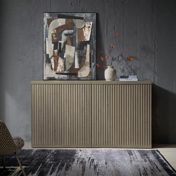 Stria Black Buffet Cabinet