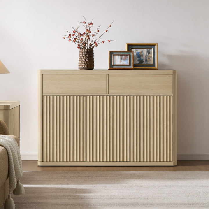 Cas Sideboard Cabinet, Fluted Style