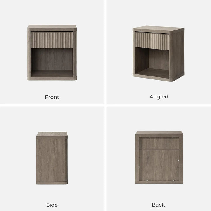 Cas 6 Drawers Dresser and 1 Drawer Nightstands Set for Bedroom