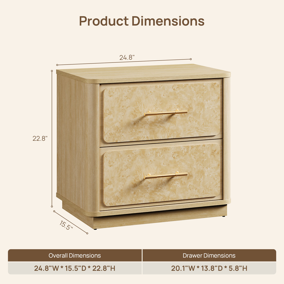 Burluxe Luxury Modern Bedroom Sets with Storage