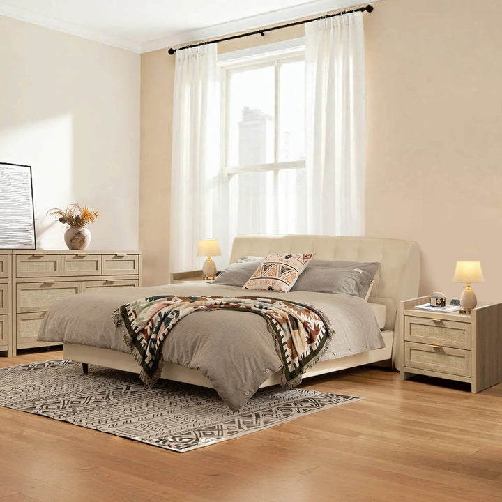 Savanna 7 Drawers Dresser and Nightstands Set