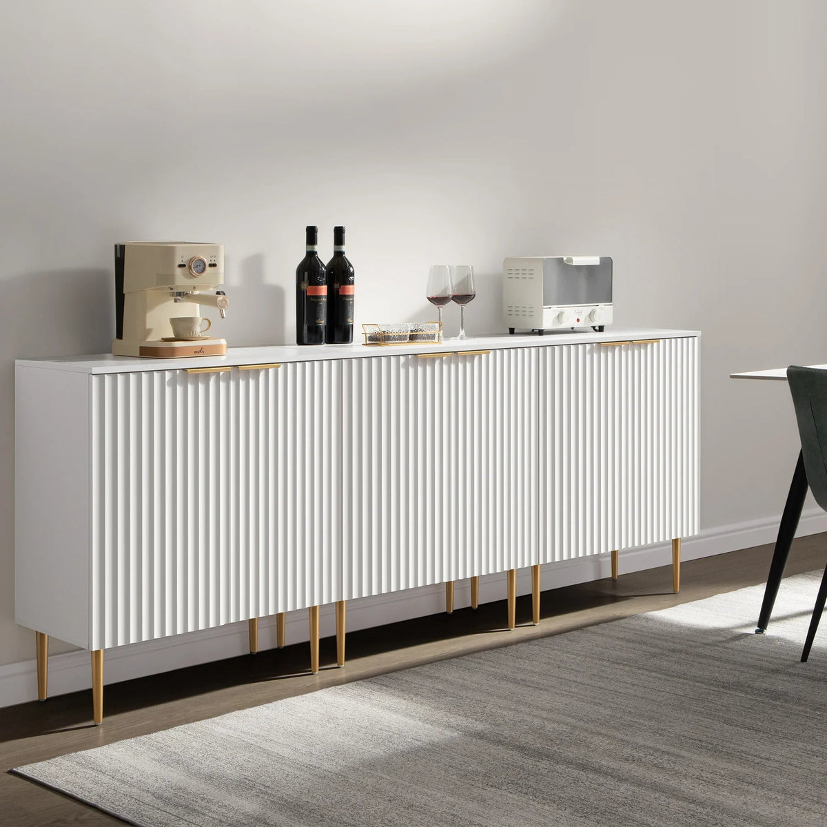 Opus Sideboard With Doors - 3 Pieces - White