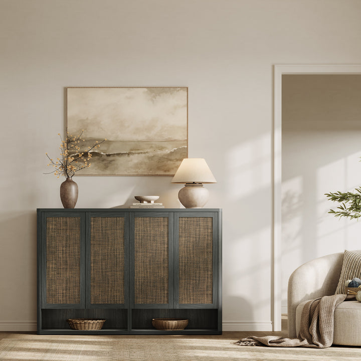 Zura 50-Pair Shoe Cabinet with 4 Doors