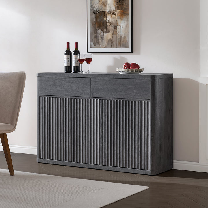 Cas Sideboard Cabinet, Fluted Style