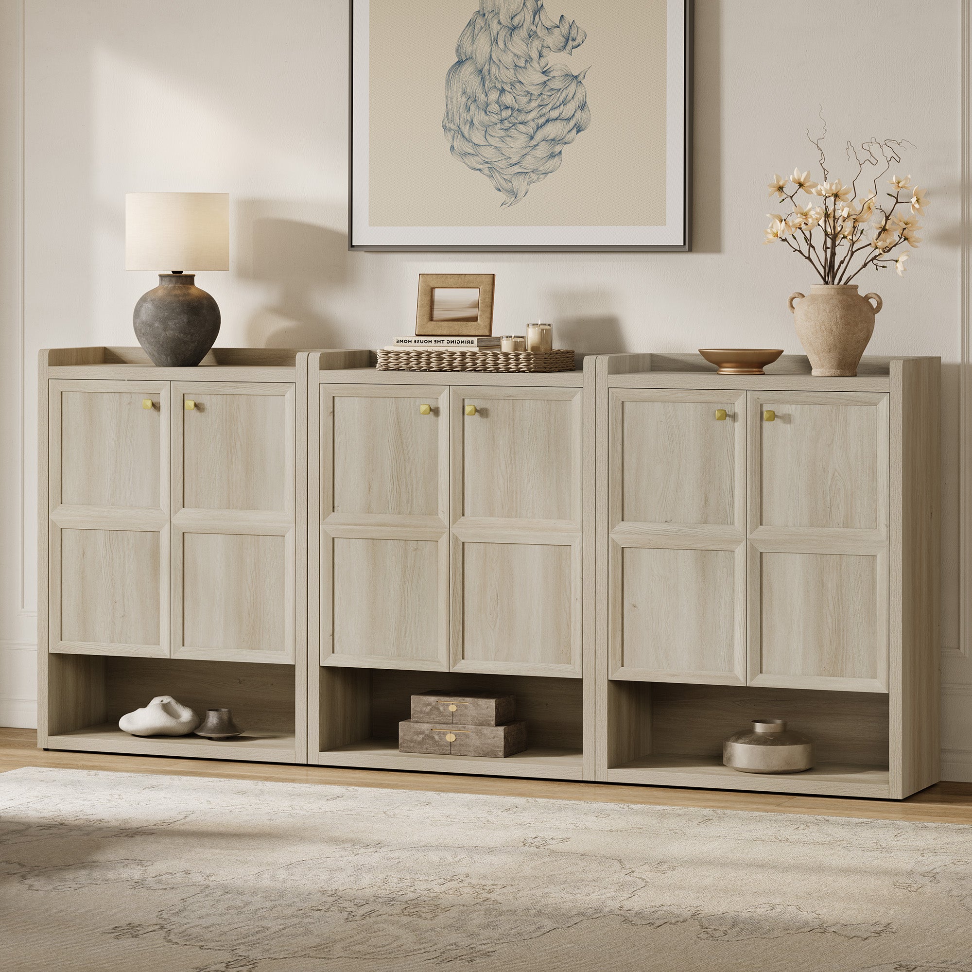 Helio 2-Door Shoe Cabinet, 24 Pairs