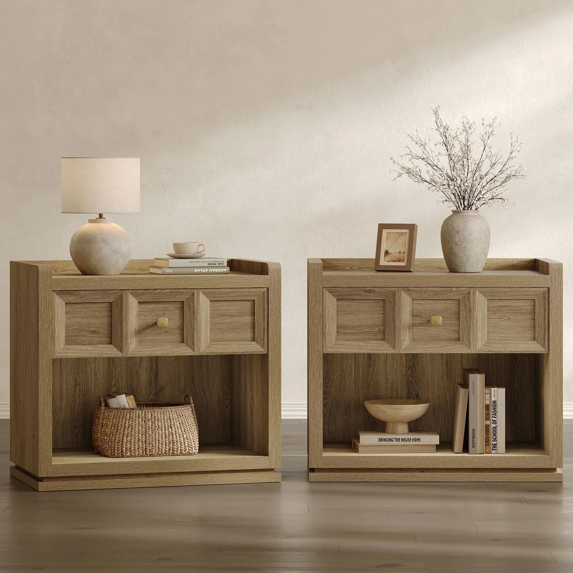 Helio Nightstands, 26Inch Wide