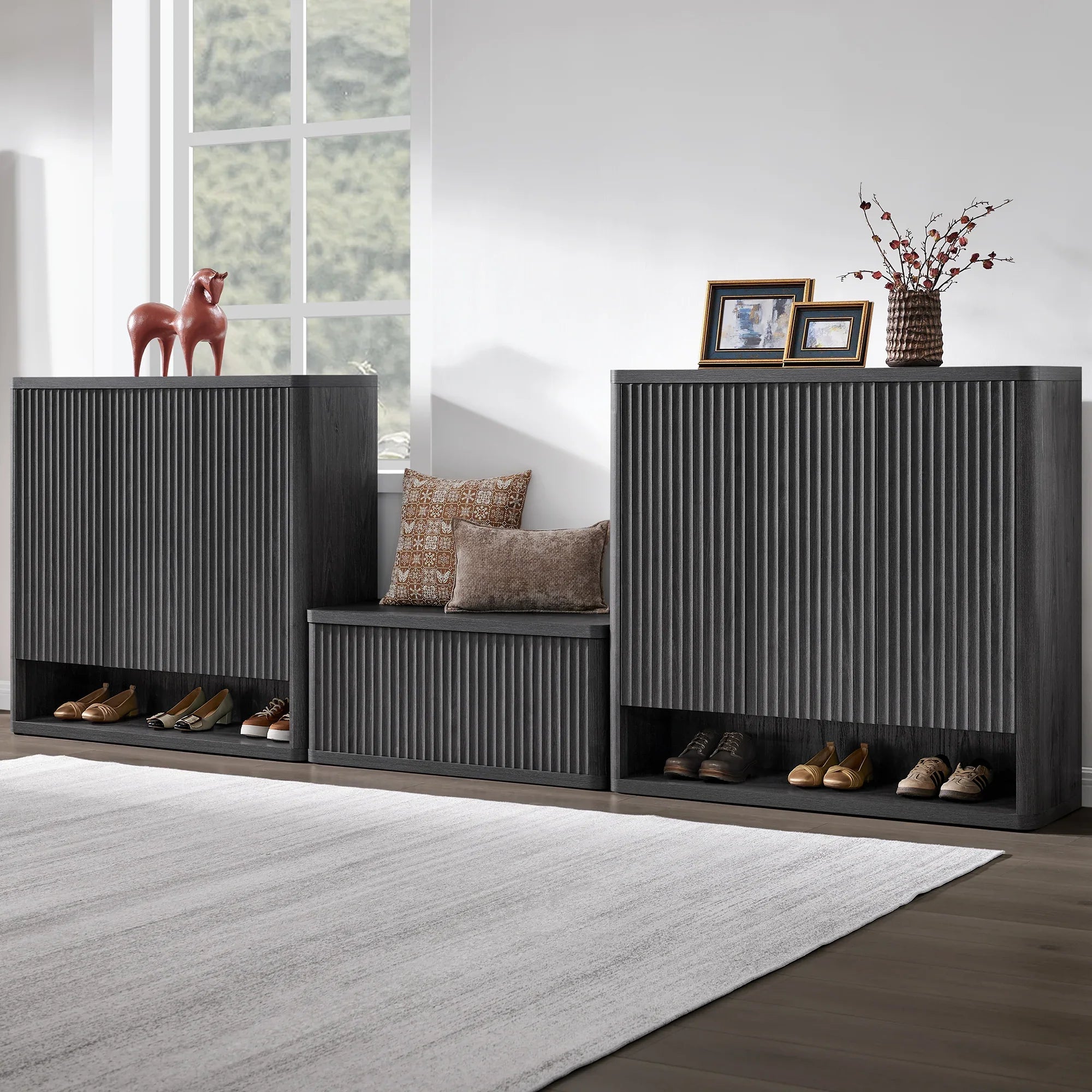 Cas Shoe Storage Cabinet with Doors