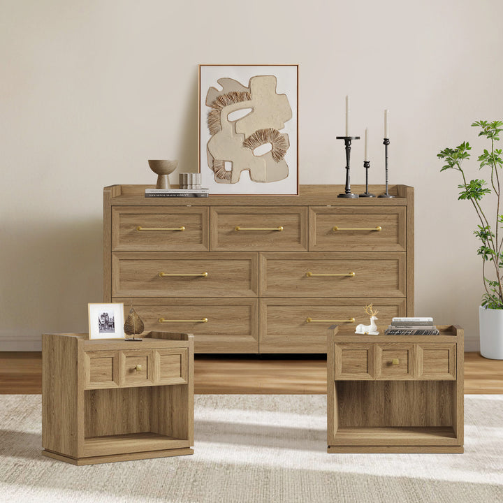 Helio Dresser and Nightstands Bedroom Set