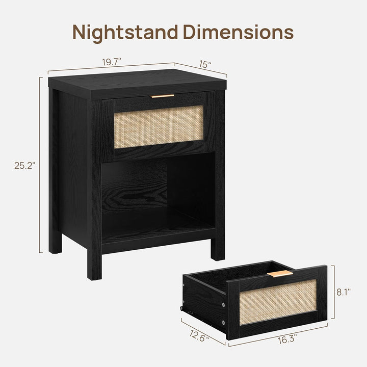 Savanna 6 Drawers Dresser, Wardrobe and Nightstand Sets - 1 Piece - Reclaimed Light Oak