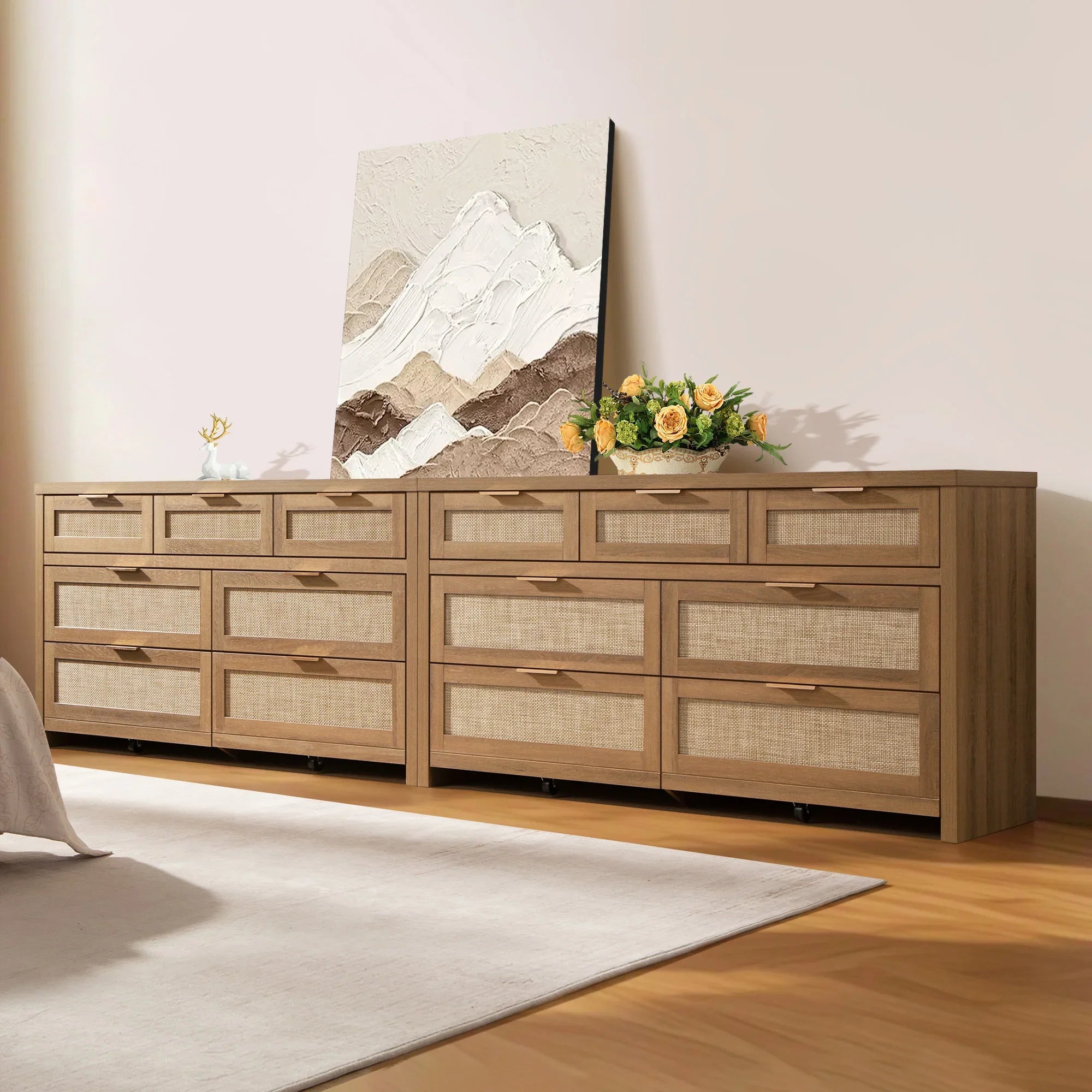 Savanna Dresser with 7 Drawers for Living Room
