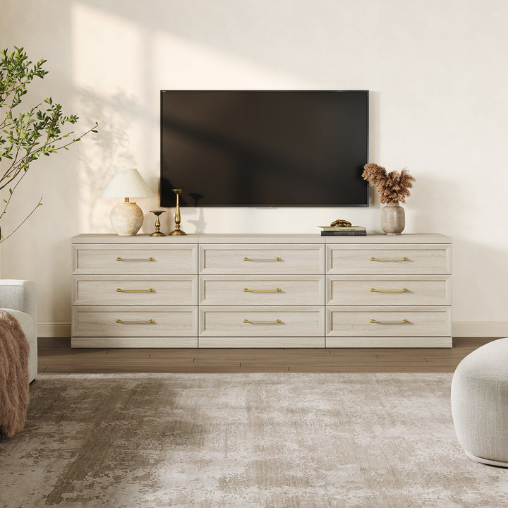 Helio 3-Drawer Nightstand, Bedroom Storage