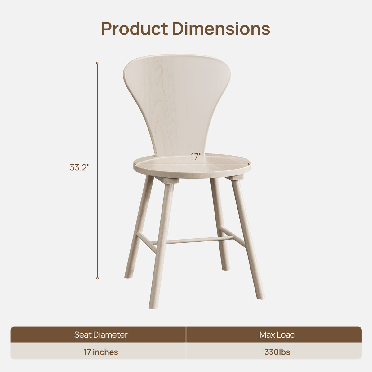 Cas Modern Dining Table and Chairs Set for 2 to 6