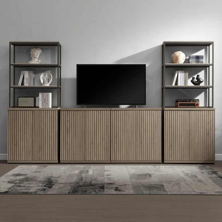 Stria Book Shelf with Doors