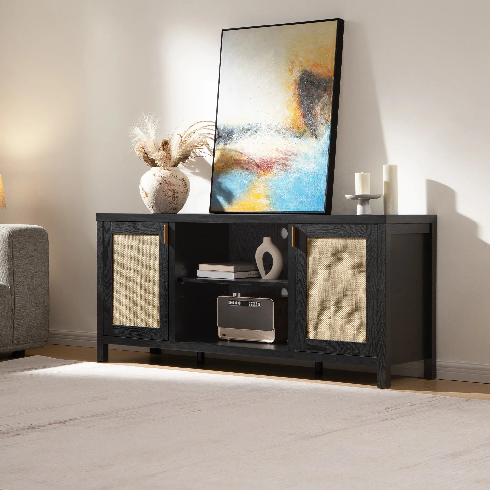 Savanna TV Stands with Shelves
