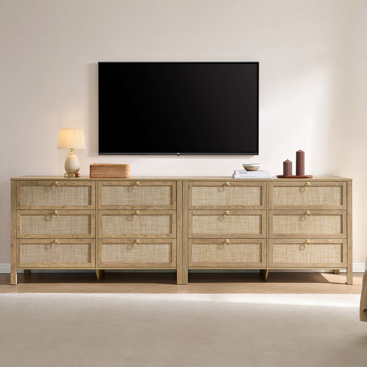 Terra Black Dresser, 6 Drawers