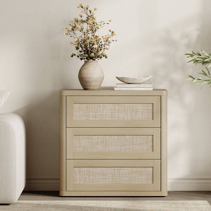 Zura Nightstand with 3 Drawers