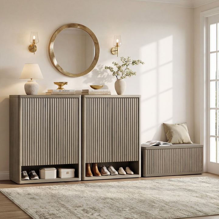 Cas 2-Door Shoe Cabinet, 20 Pairs