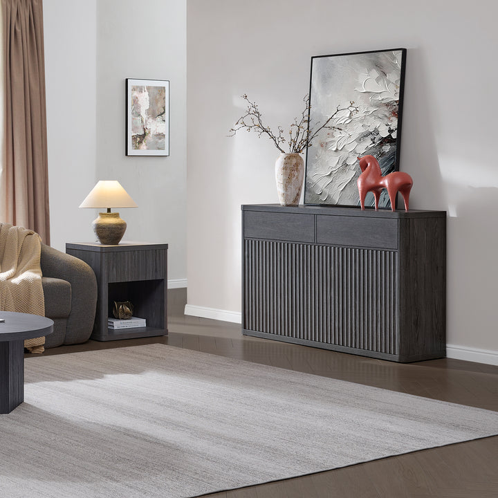 Cas Sideboard Cabinet, Fluted Style