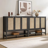Terra Rattan Shoe Cabinet with Storage, Set of 2
