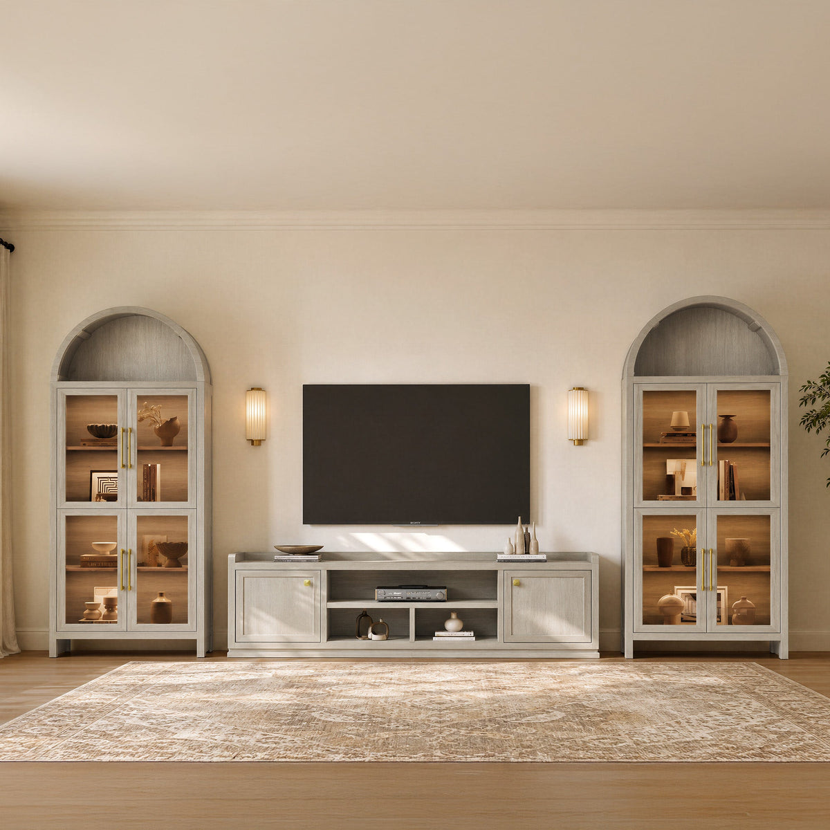 Helio Modern TV Stand with Doors