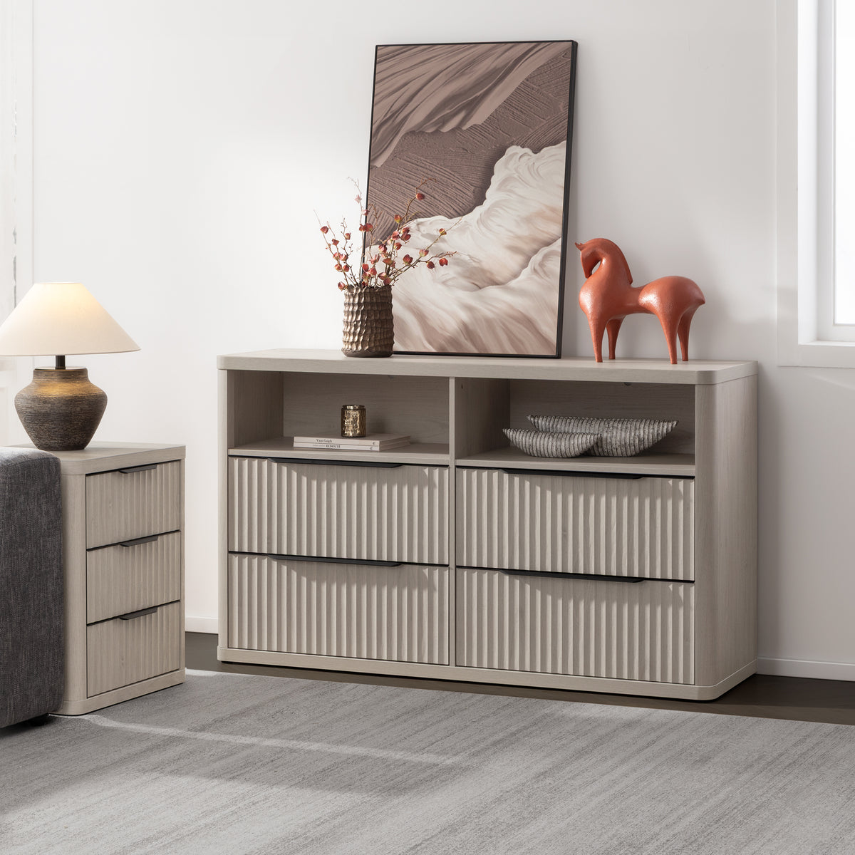 Cas Horizontal Chest, Open Drawers