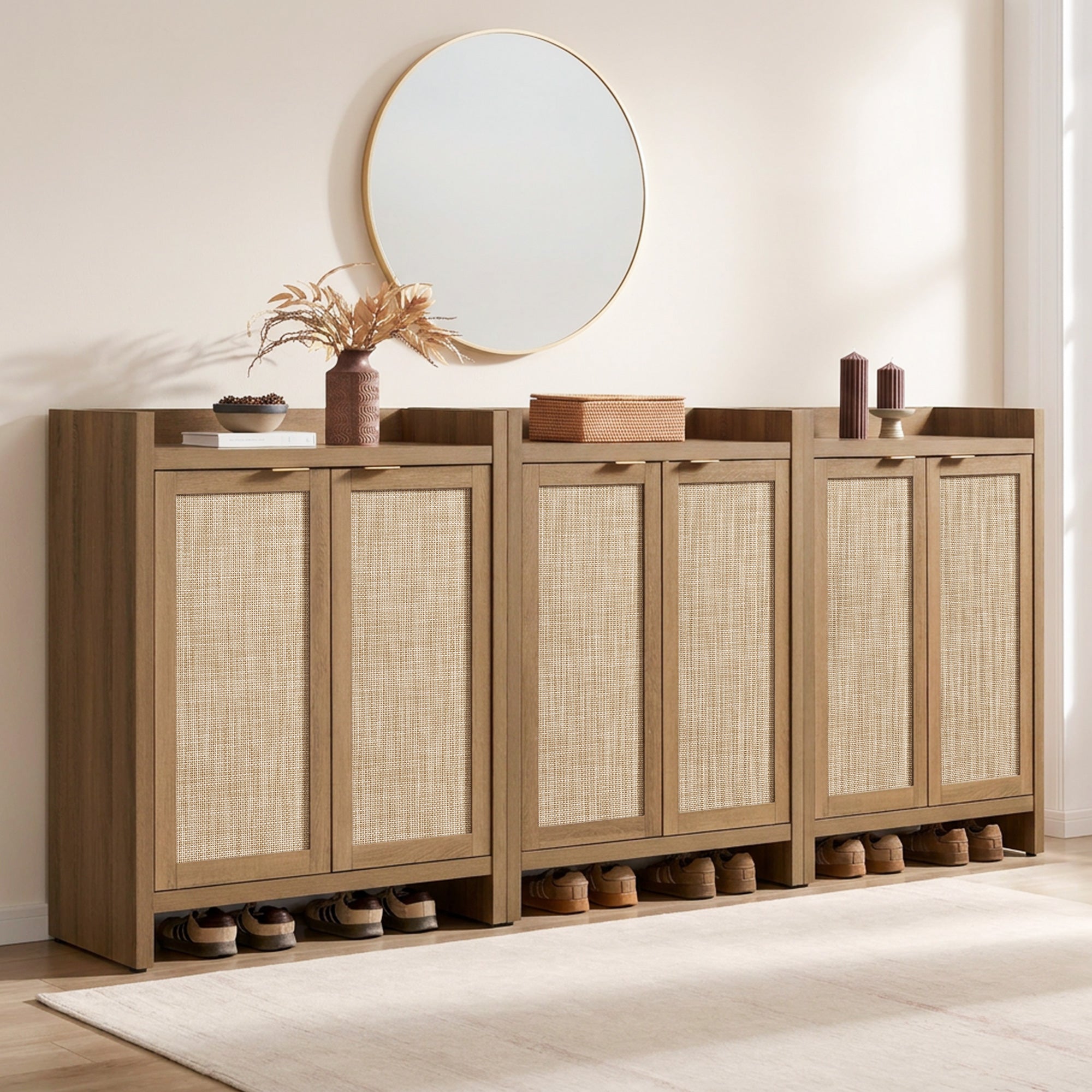 Savanna Console Tables with Shelves