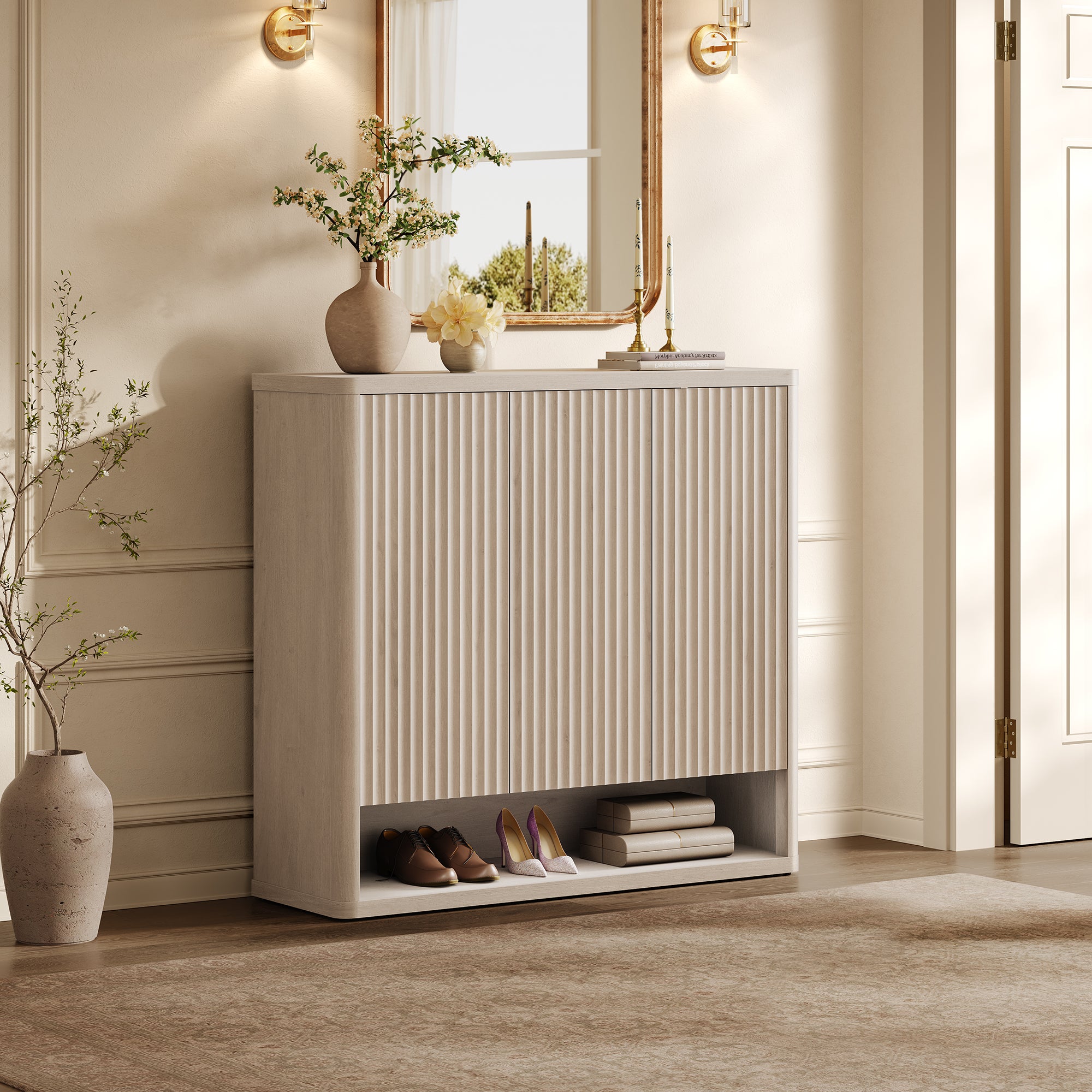 Cas Shoe Storage Cabinet with Doors