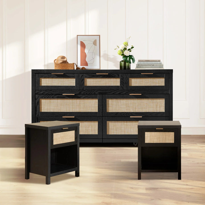 Savanna Nightstand and Dresser Set