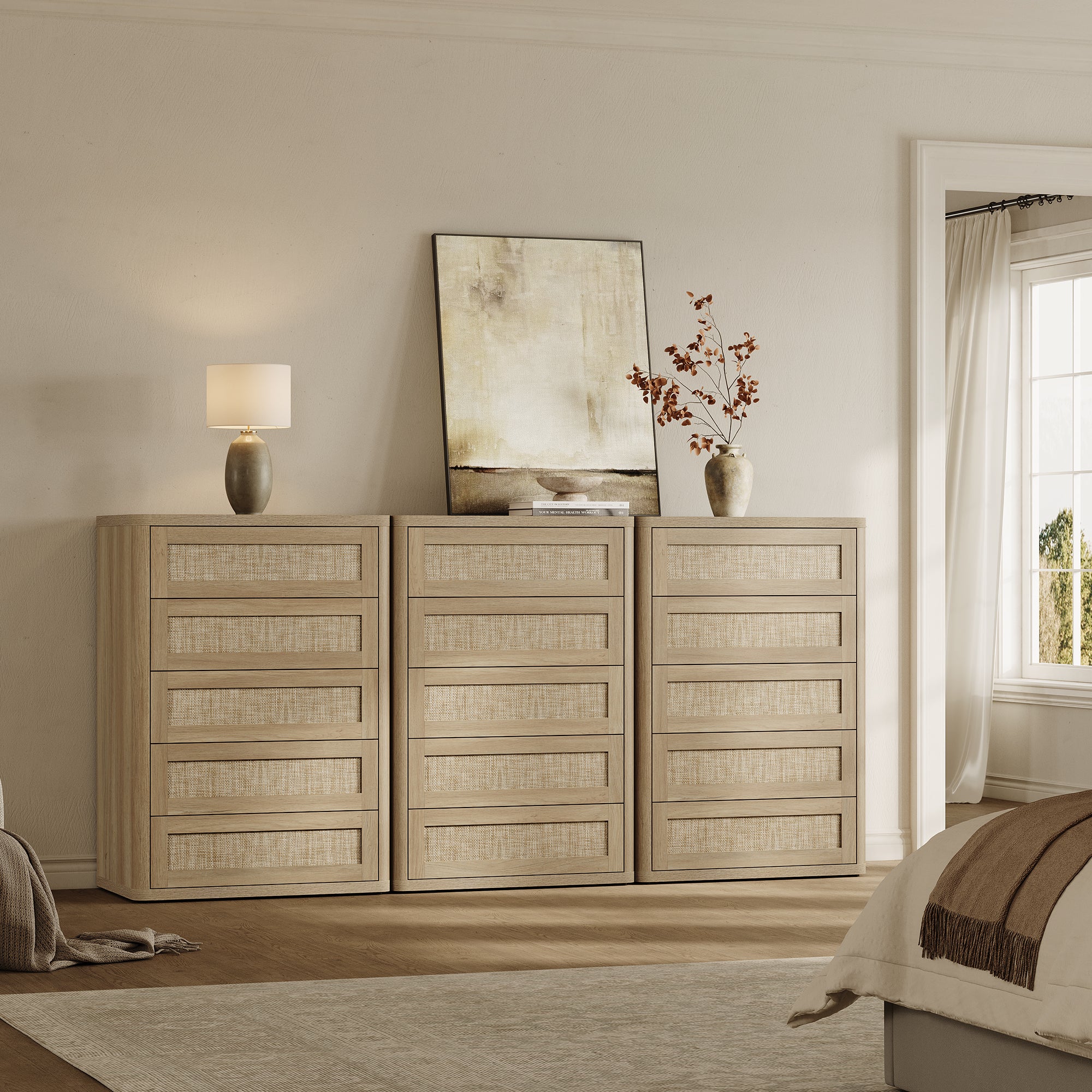 Zura Modern Dresser with 5 Drawers