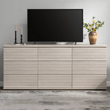 Stria Sideboard Cabinet with Storage, Set of 3