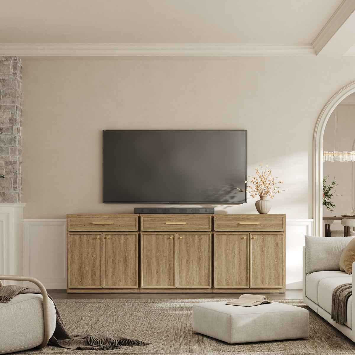 Crescent Sideboard, 2 Doors