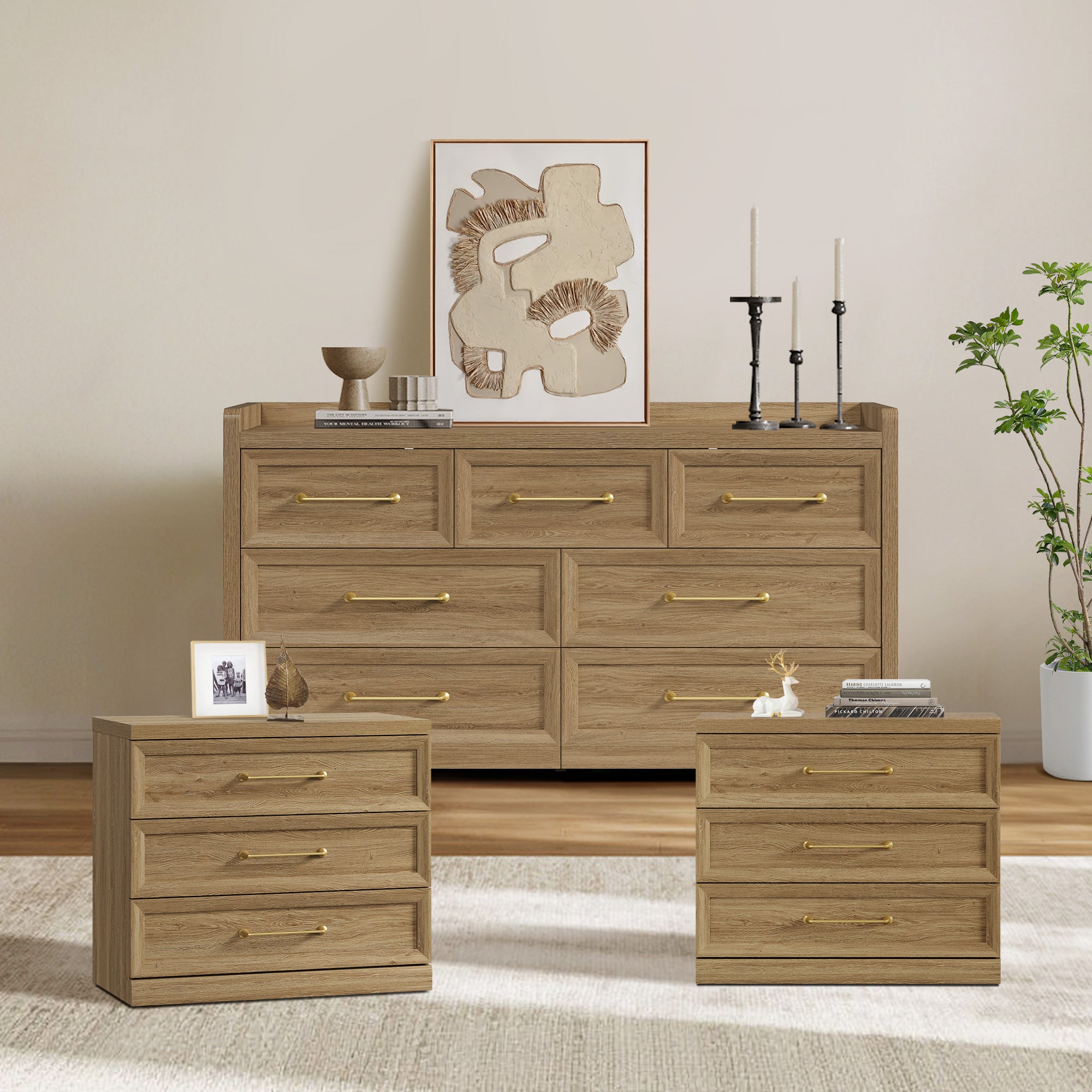 Helio Large Storage Bedroom Sets, Modern Design
